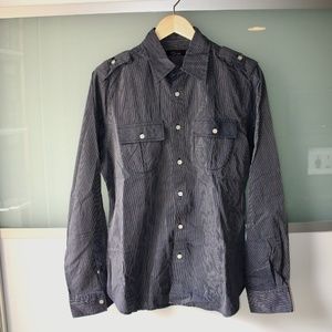 Zara Mens Button Down Casual Dress Shirt - Medium